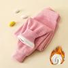 Children's Thermal Pants Winter Baby Fleece Thickened Boys' Pants Autumn Girls' Leggings Kids Clothing