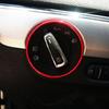 Aluminium Auto Innen Scheinwerfer Schalter Dekoration Trim Ring Aufkleber Für VW Golf MK4 für Passat B5 Polo