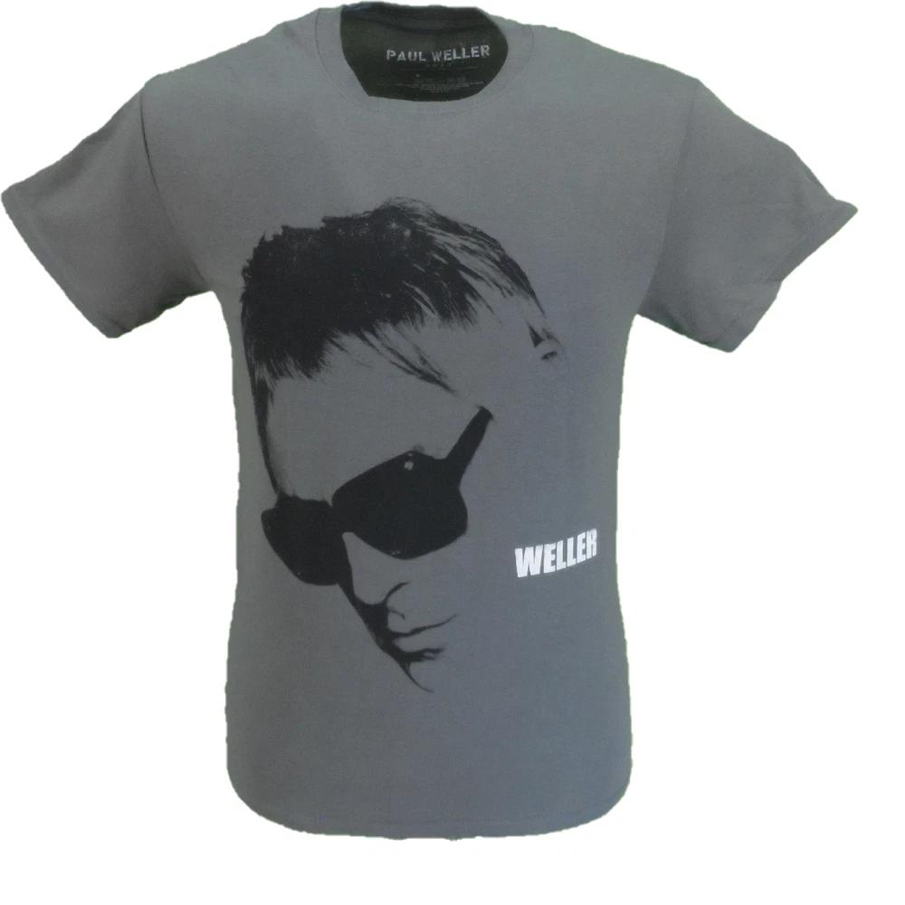 Unisexs Grey Official Paul Weller Glasses T Shirt S
