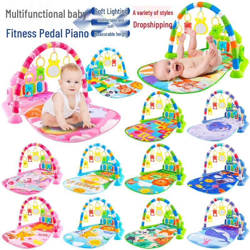 Cross-border Baby Music Gym: Interactive Piano Toy & Educational Game Mat for Newborns