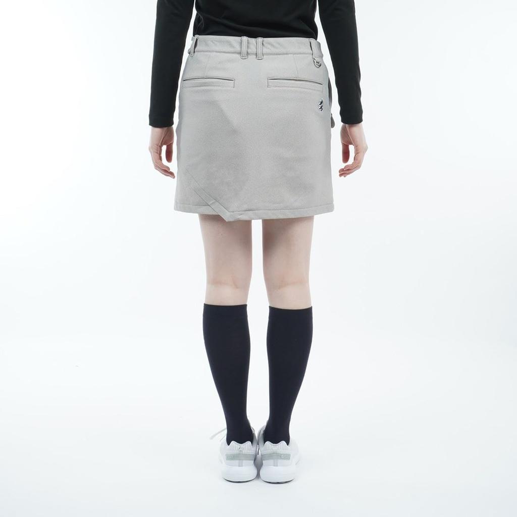 Admiral Golf ADLA293 Warm Stretch Tennis Size M Women's Tweed-Like Skirt, White,