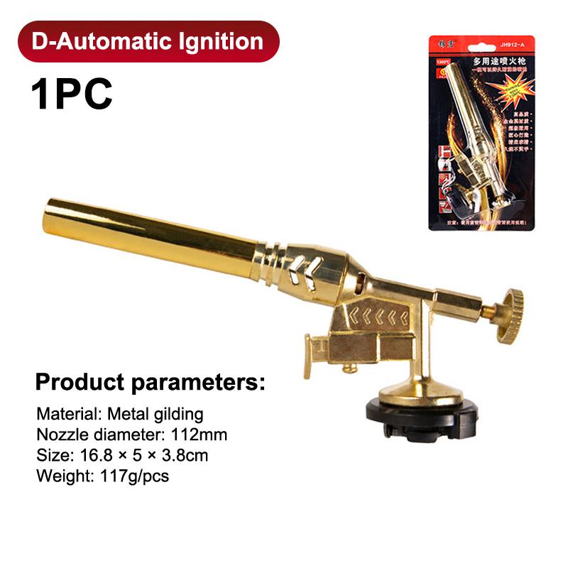 Torcia a Gas Saldatura Portatile Ugello Fiamma Bruciatore Butano Campeggio Esterno Barbecue Accendino Lanciafiamme Articoli da Cucina Attrezzatura per Saldatura