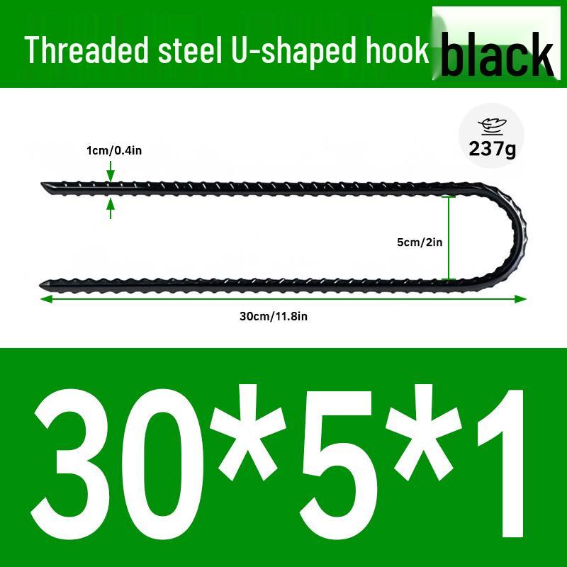 Galvanized U-Shaped Ground Stakes for Orchard Weed Mats & Lawn Fixing