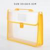 A4 Portable Snap Button File Bag Large-Capacity Document Bag Examination Paper Storage Bag File Organizer School Supplies