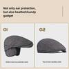 Men's Autumn & Winter Ear Protection Duckbill Cap - Retro British Beret for Middle-Aged & Elderly