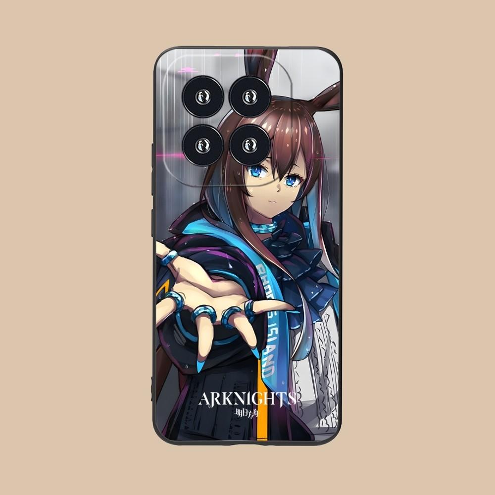 

Arknights Amiya Mobile Cell Phone Case for Xiaomi 14 13 12 11 10 9 T Ultra Lite Pro S SE X 5G Black Soft Phone Cover Funda Xiaomi 9 Pro