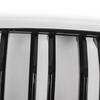 AUTO Dual Slat Grille For BMW 3 Series E92 E93 Coupe 2006-2010 Front Kidney Grill Racing Style Gloss Black+ Chrome 51137157277