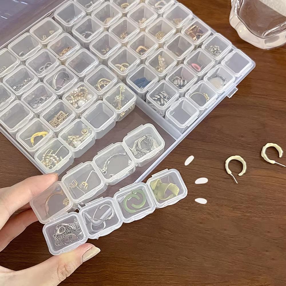 Clear Storage Box Diamond Painting Embroidery Organizer  for Beads, Jewelry, Tools, Pill  DIY Crafts