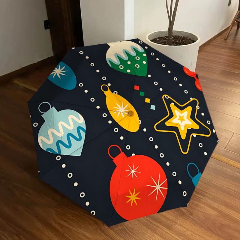 

1pc Christmas ornaments Automatic Open/Close Umbrella, Formal Events - Ideal Gift for Family or Friends, Outdoor Accessory yy251211117