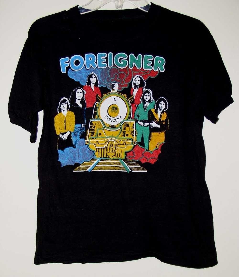 Vintage FOREIGNER BAND CONCERT TOUR T SHIRT 1978 SA304 FREE SHIPPING XXXL