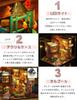 moin moin scale dollhouse miniature DIY kit set instructions Little World in a bookend bookshelf meat food stall Includes LED acrylic and music box