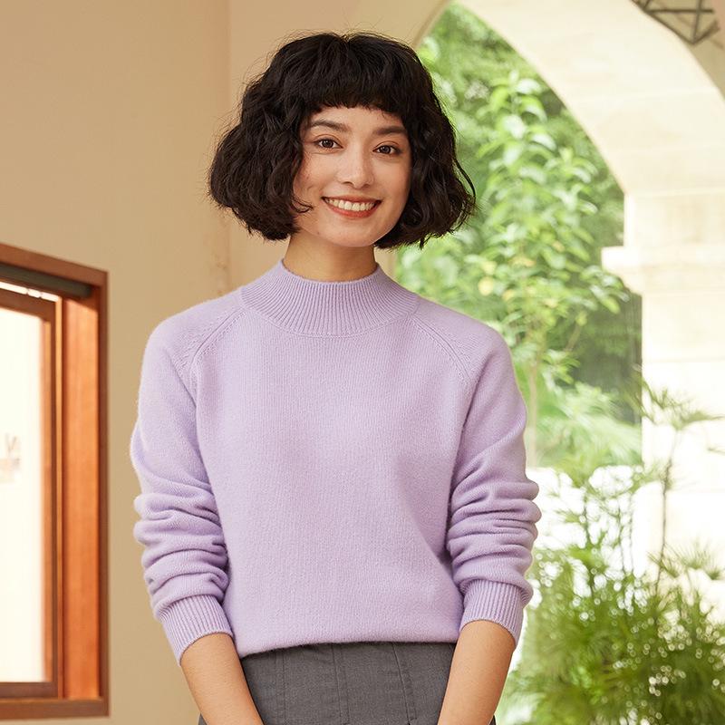 Women's Cashmere Sweater: Thickened Seven-Needle Knit Pullover for Autumn & Winter