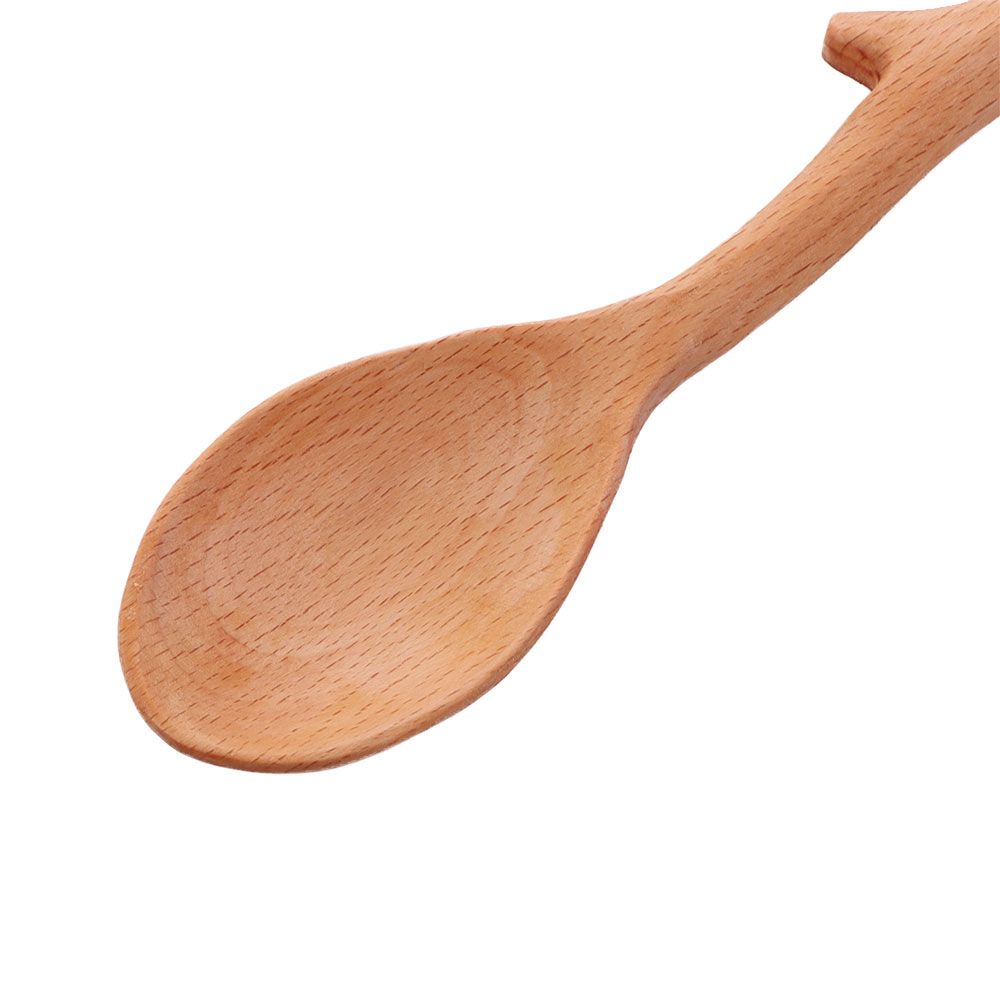 Long Handle Branch Shape Tableware Flatware Mixing Wooden Spoon Kitchen Utensil Stirring Spoon Soup Spoon