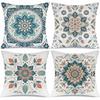 Lotus flower theme digital printing pillow cover Short plush Suitable living rooms bedrooms sofas throw cushion cover 4pcs