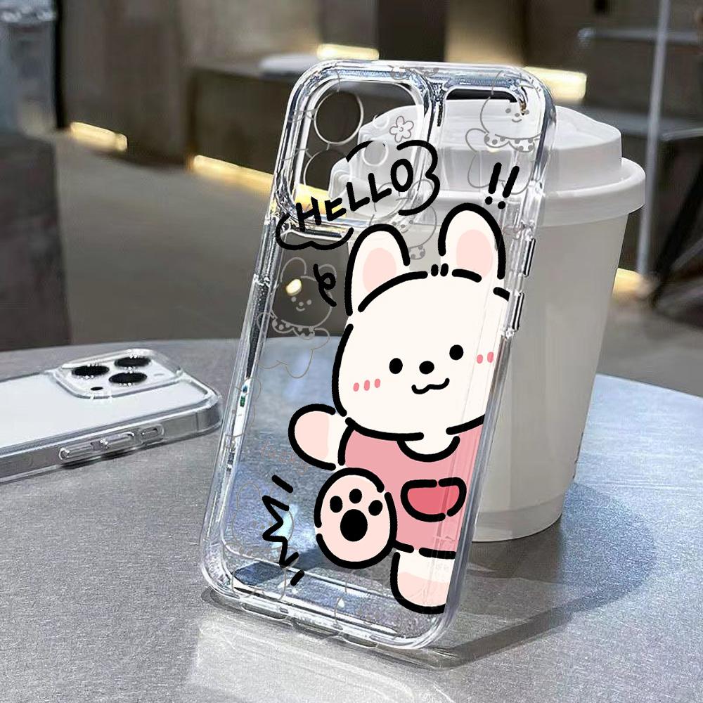 Silicon Bear Case For Samsung A05 A54 5G A55 A35 A34 A53 A52 A24 A23 A22 A15 A14 A13 S24 Ultra S23 Plus S21 S20 FE Fundas Covers