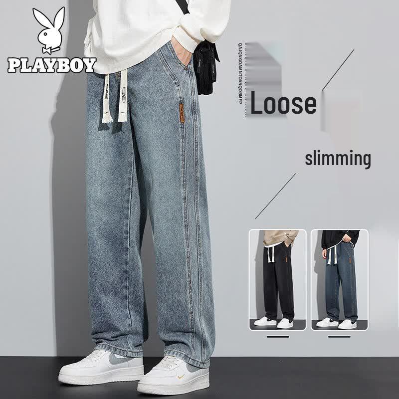 Playboy Men s Loose Straight Fit Summer Jeans 2XL