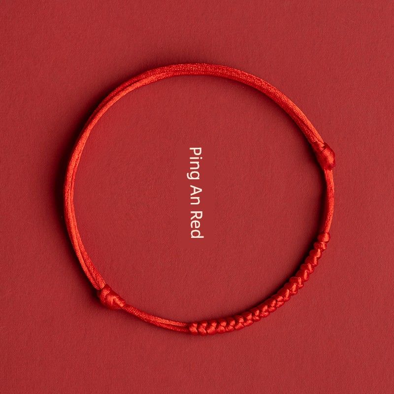 

Удачи Красная веревочка Браслет на ногу Животный год Скрытая весна Ремешок для переноски Безопасный Узел Дордже Счастливые бусины Мужской Женский Пара Дети Ping An Red Bracelet