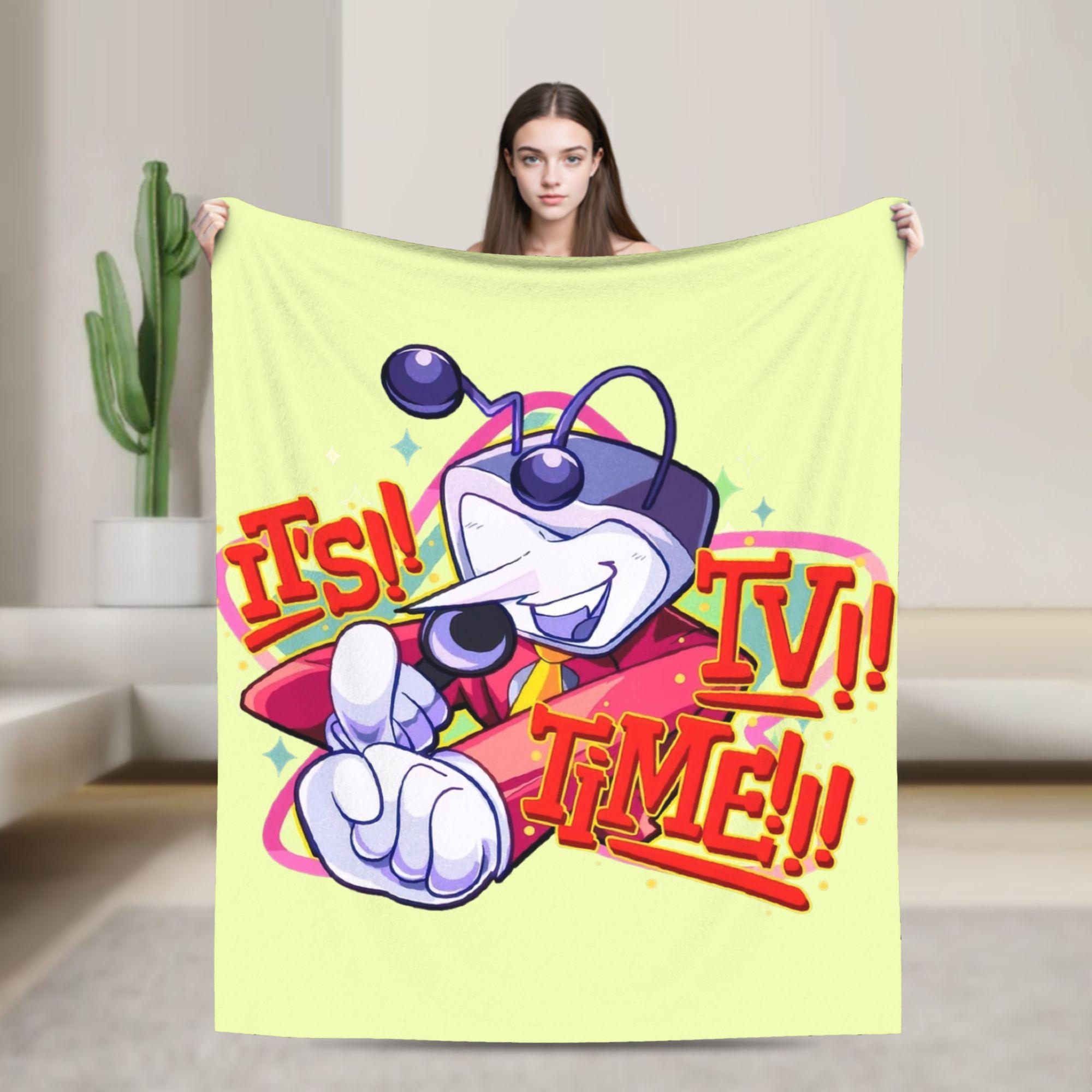 

Delta Rune Kris Deltarune Blankets Wool Novelty Soft Throw Blankets for Bed Sofa Summer 200x150cm 80x60in