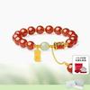 Red Agate Chalcedony Bracelet for Women, Red Bean Bracelet, a Birthday Gift for a Girlfriend from a Close Friend