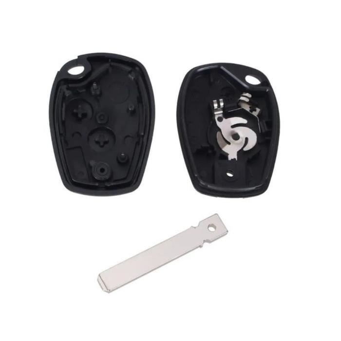 2-Button Wave Key Shell For Vehicles Clio Megane Laguna