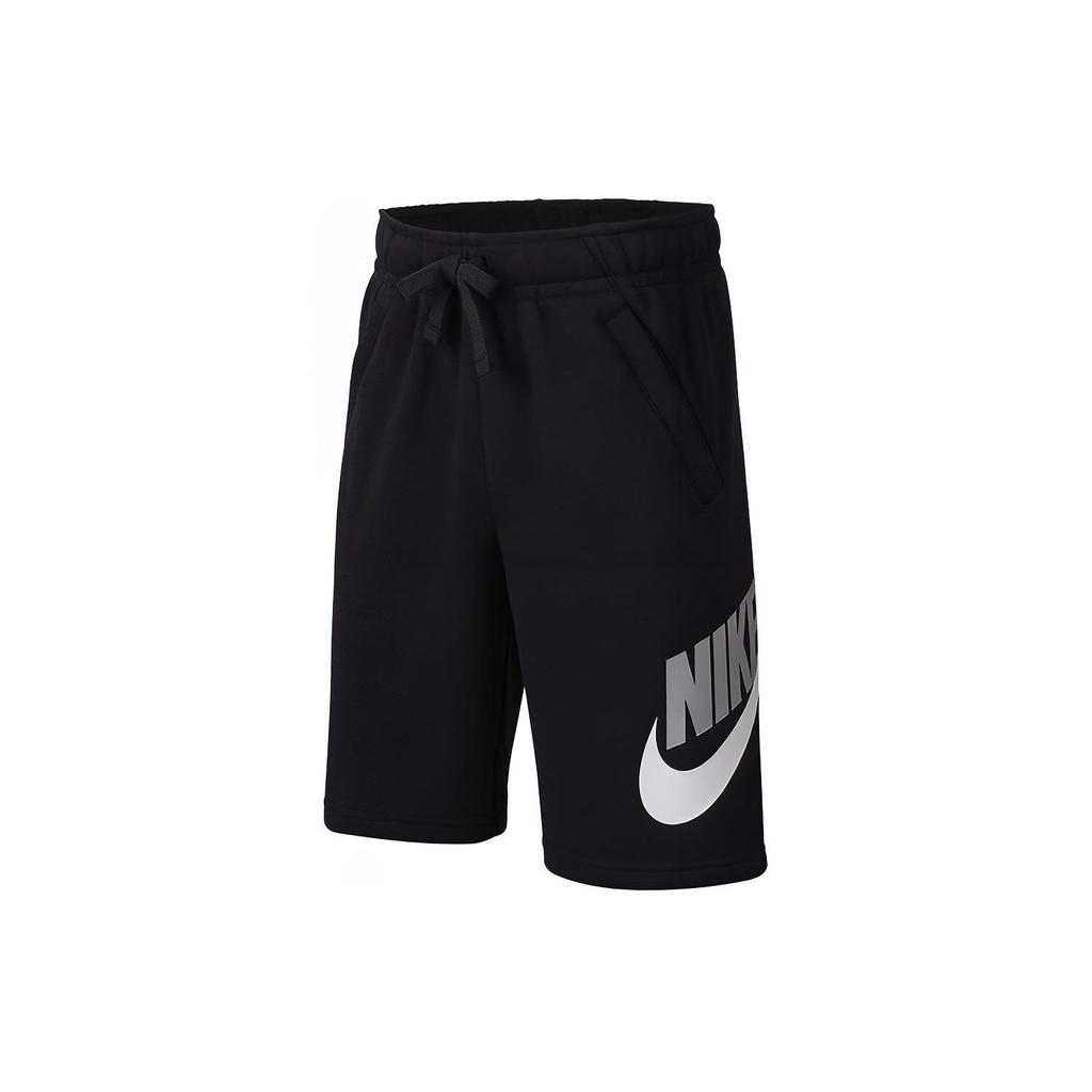 Nike Cotton Logo Print Straight Leg Kids Shorts Kids shorts Black CK0509-010