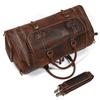 58cm Large Travel Bag 40l Genuine Leather Handbag For Trip Shoulder Bag Dual Use Travel Bag High Capacity With Shoe Compartment
