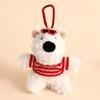 West Highland Terrier Pendant Plush Toy Puppy Car Keychain Dog Doll Accessories