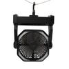 Ventilator de camping cu lanternă LED 4 viteze 270 Grade Volum Mare Reîncărcabil prin USB Ventilator de cort de exterior cu cârlig de lumină