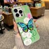 Flower Butterfly Large Hole Transparent Phone Case For Apple Iphone Niche Cute Girls Design
