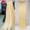 JINKAILI Synthetic 20-40 Inch Extra Long Straight Hair Extension 5 Clips Black Blonde Brown Red High Temperature Fake Hairpiece