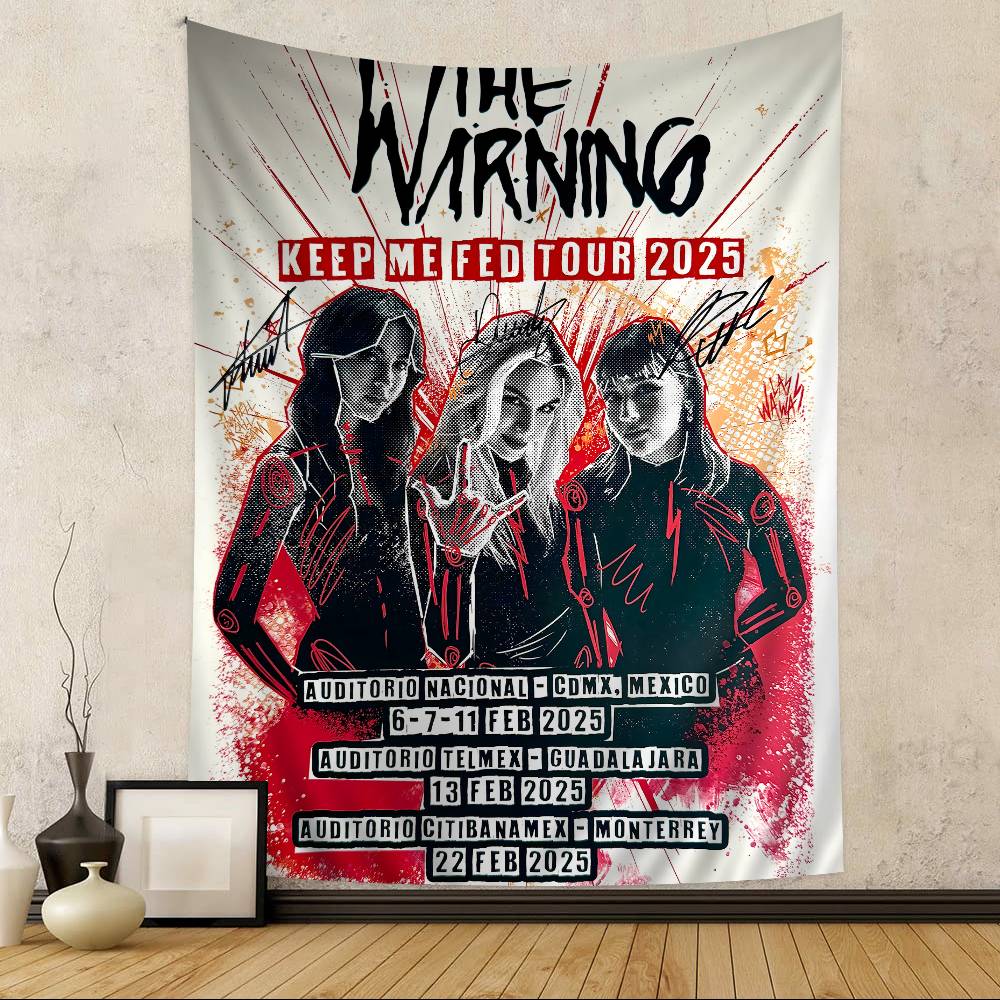 Rock Band The WWarning Cartoon Tapestry Art Science Fiction Room Home Decor Wall Hanging Sheets