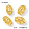 14K/18K Vergoldete Hohl-Abstandshalter-Perlen, Trennstück für Perlen, Ovale lose Perlen für Armbandherstellung Zubehör, Schmuckzubehör