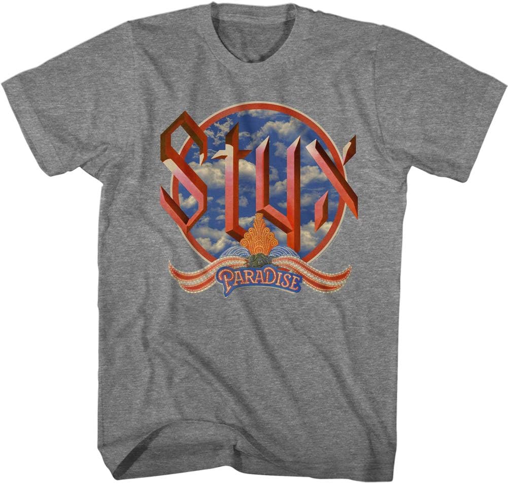 

Styx Rock Band Return to Paradise Adult Short Sleeve T-Shirt Graphic Tee 5XL різнокольоровий