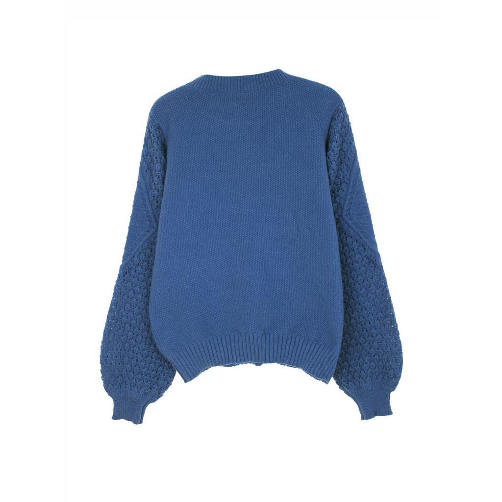 Women's Casual Round Neck Sweater - Long Sleeved, Ribbed Texture, Soft and Comfortable, Spring and Autumn Clothing | Round Neck Sweater | Texture