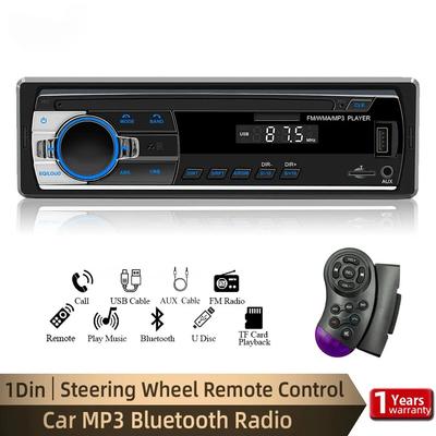 1 Din Araba Radyosu MP3 Çalar Dijital Bluetooth Araba Stereo Çalar FM Radyo Stereo Ses Müzik USB/SD ile Göğüs İçi AUX Girişi