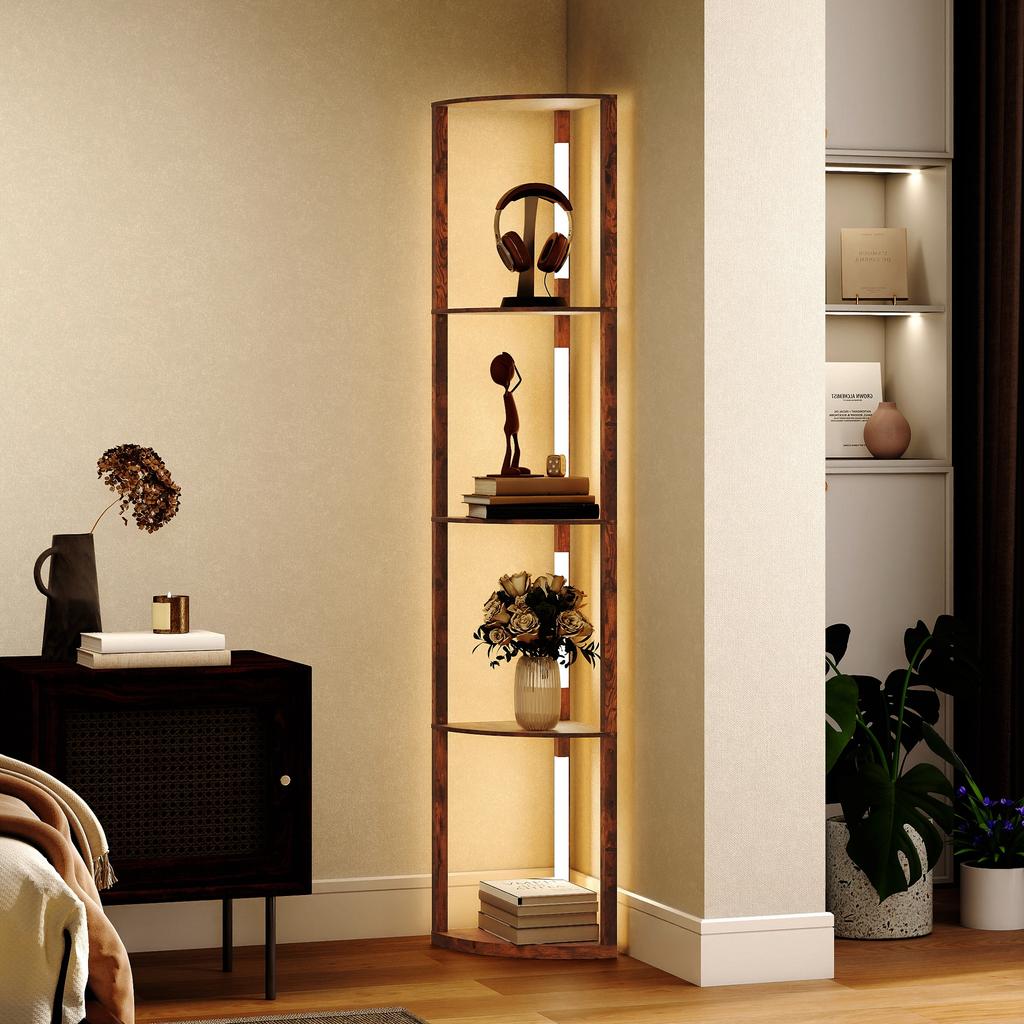 4-Tier Corner Floor Lamp