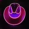 Western Hat Light Up LED Cowgirl Hat Party Hat Stage Costume Headwear