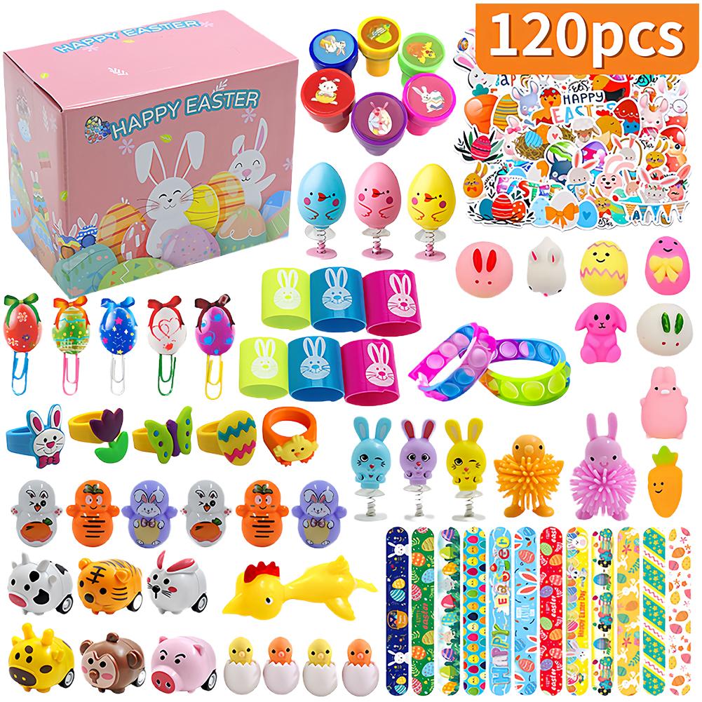 NEW Prefilled Easter Eggs with Stress Relief Toys Surprise Easter Eggs for Egg Hunt Easter Party Favors for Kids Birthday Gifts