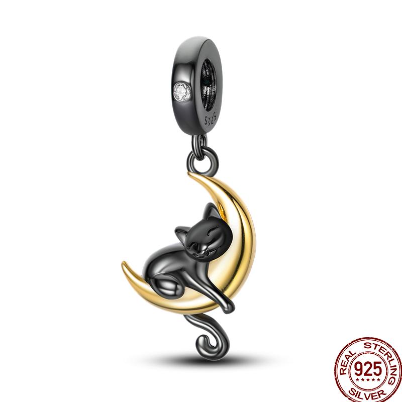 100% Copper Cute Pet Animal Owl Cute Puppy Pink Kitten Charm Beads Suitable For 3Mm Original Bracelet Diy