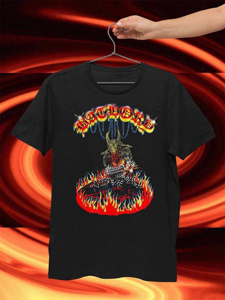Редкая новая хлопковая черная футболка BATHORY с коротким рукавом Размеры S-4XL Унисекс XXXXL