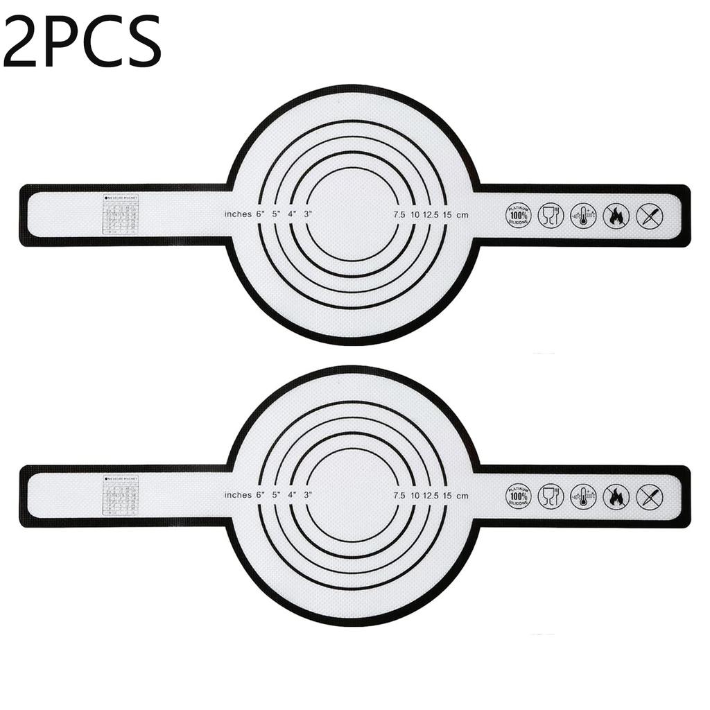 Silicone Bread Pad Baking Oven Air Fryer Pad Reusable Bread Sling with Long Handle Heat Resistant Non-Stick Sourdough Baking Mat