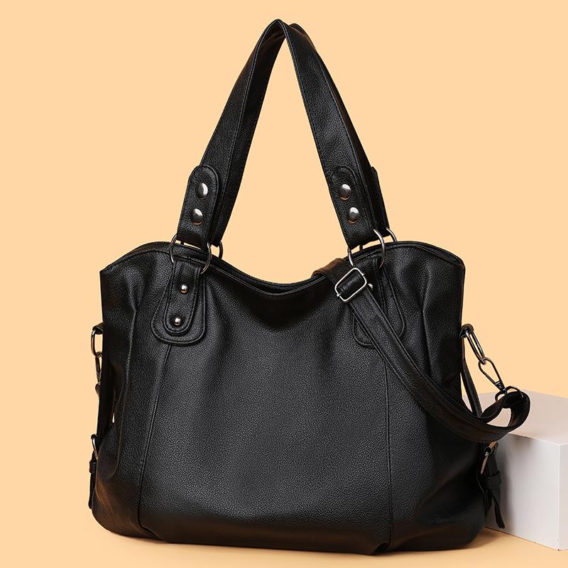 Håndholdt tote-veske Stor kapasitet Enkel skulder Crossbody-veske