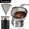 EuroKitchen Kasai Euro Kitchen Reusable Coffee Filter Mug Bottle Direct 1 Piece (Stainless Steel Mesh Folding Coffee Filter) EUMB12