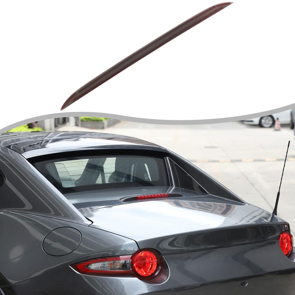 Black Smoked High Mount Brake Light Trim For Mazda MX-5 Miata 2016-2025