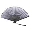 2Pcs Florals Folding Hand Fan Handheld Folding Fan with Flower Pattern Fabric Folding Fan for Wedding Dancing Party