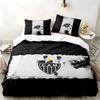Clube Atletico Mineiro 3pc set Perfect for bedroom use Comfortable bedding set includes a duvet cover and two pillowcases Ideal birthday or Christmas 