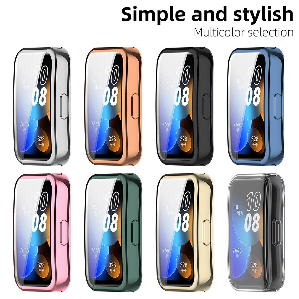 Watch Case for Huawei Band 10 9 8 Full Coverage Screen Protector TPU Soft Protective Bumper Huawei Band10/9/8 Cover Accessories