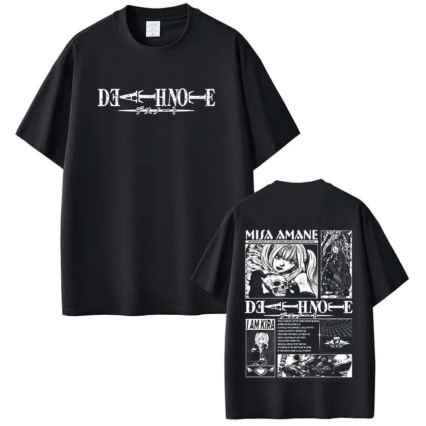 

Anime Death Note Misa Amane T Shirts Men Women Clothing Cotton Casual T-shirt Fashion Harajuku Short Sleeve T-shirts Streetwear S разноцветный