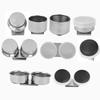 Stainless Steel Mini Oil Painting Cup Portable Outdoor Oil Painting Cup Double/Single Dipper Container Cup for Drawing