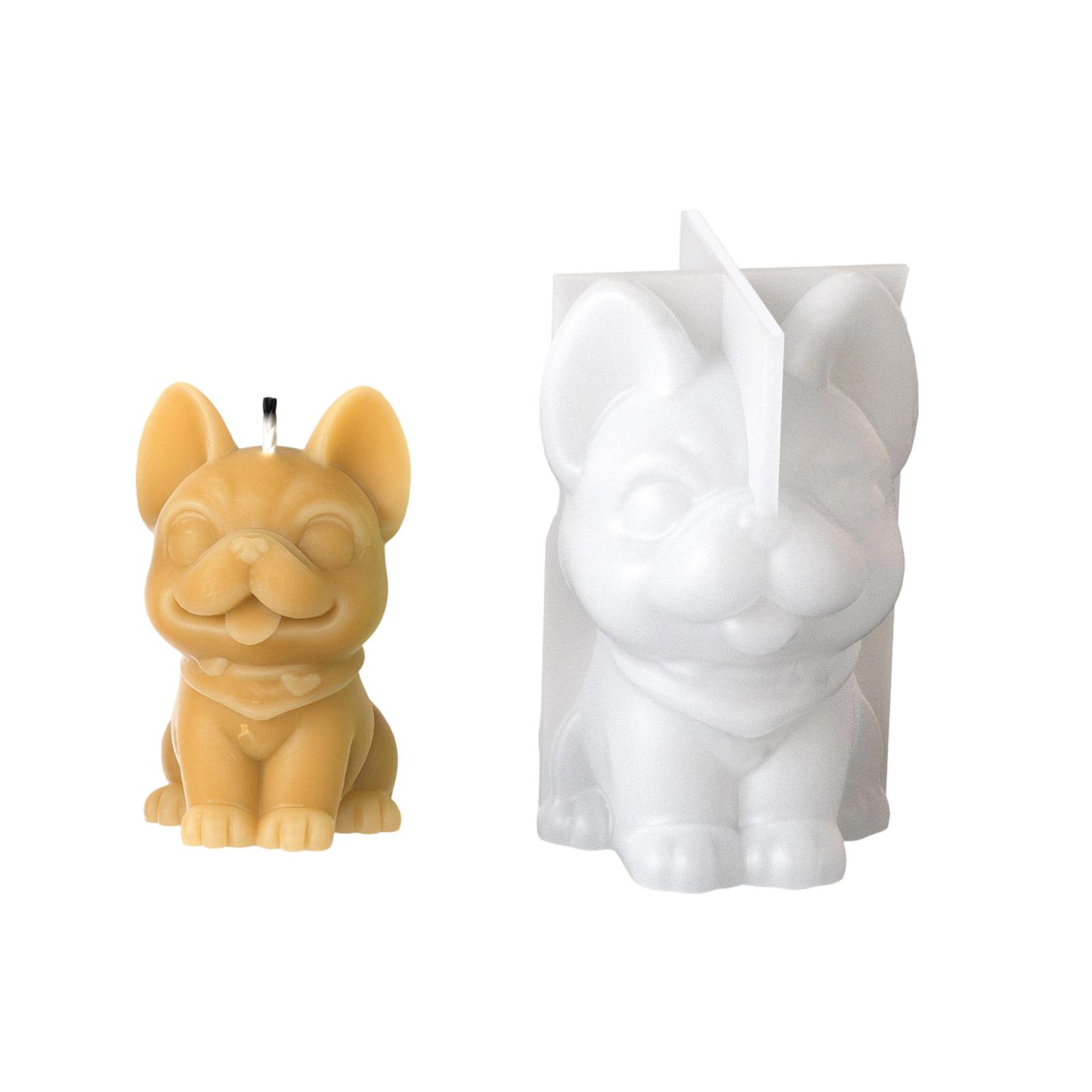 

Легко чистящаяся силиконовая форма для свечей, формы для мыла, форма для смолы в форме собаки, силиконовая текстура для изготовления украшений T1